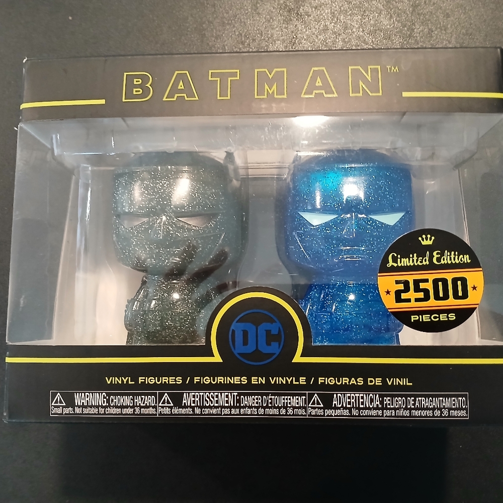 Batman Limited Edition Vinyl Figures - Black and Blue
